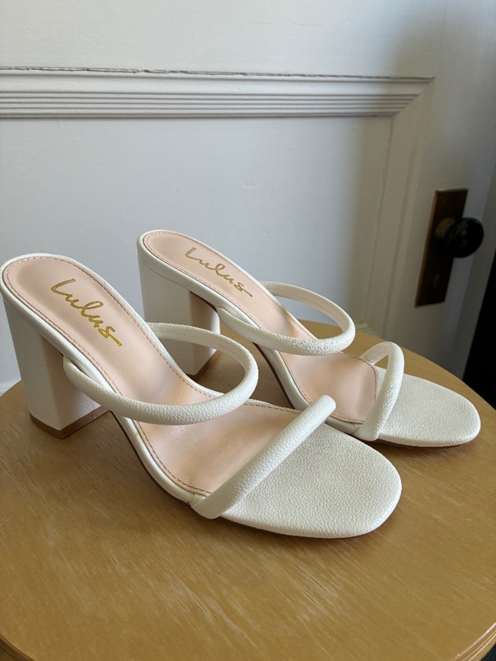 Lulus Addien White High Heel Sandals - Size 7
